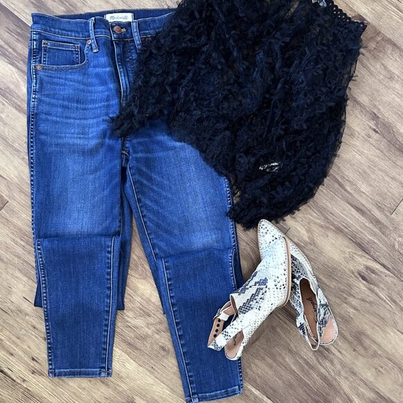 Madewell 10" High-Rise Skinny Jeans Tall Size 28T - Picture 5 of 5